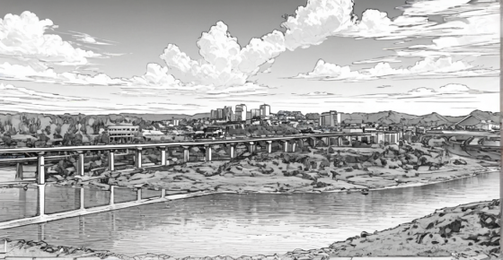 軌道交通資陽線橫跨雁溪湖