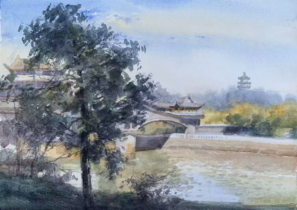 清粼粼的九曲河